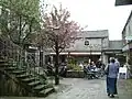 The main square inside the shopping arcade.