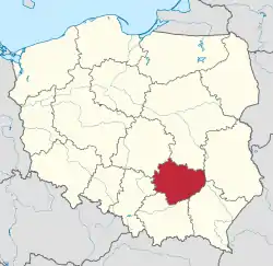 Location within Poland