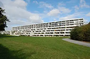 Modern apartment buildings from 1970 in Vesterbro