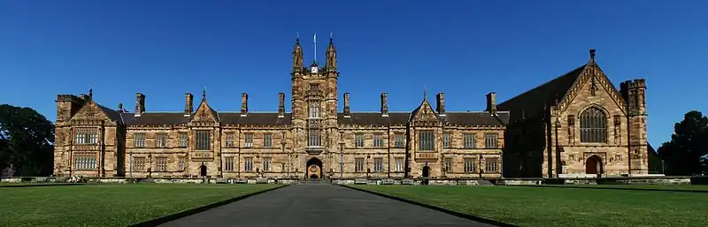 Main Quadrangle, University of Sydney; completed 1862