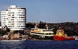 Collaroy aground near Kilburn Towers in Manly 2001.