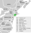 Symphyotrichum × gravesii recorded occurrences: Connecticut.