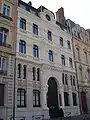 The synagogue: facade on the Quai Tilsitt