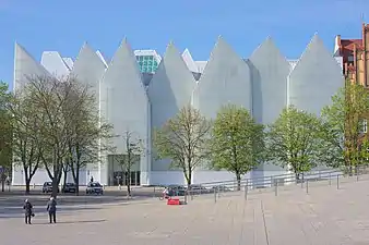 Szczecin Philharmonic Hall, view from plac Solidarności