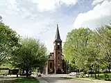 Wolności Square with the Saint Peter and Paul Church