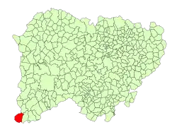 Location in Salamanca