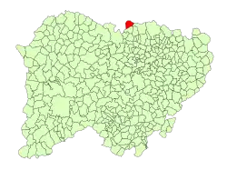 Location in Salamanca