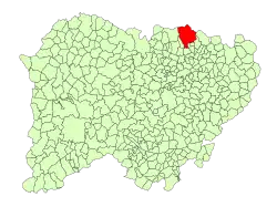 Location in Salamanca