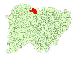 Location in Salamanca