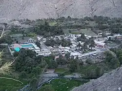 The river Antamayu as it flows along the village Tipan