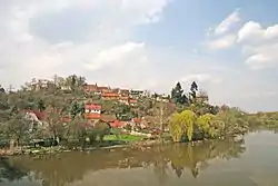 Town centre as seen over the Elbe