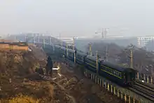 Shanghai–Lhasa train near Weinan