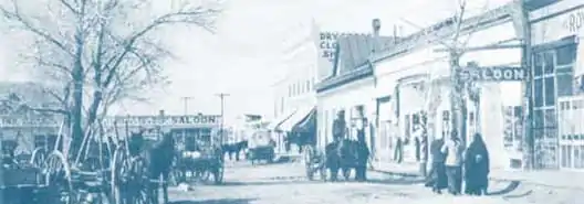 Taos Plaza, about 1907