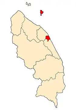 Location of Kuala Terengganu District in Terengganu