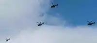 Helicopter flyover