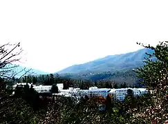 The grand hotel at The Greenbrier, White Sulphur Springs, West Virginia, was built in 1858.