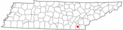 Location of South Cleveland, Tennessee