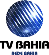 A blue sphere divided into segments by thin white lines. Beneath it are two lines of text: "TV BAHIA" and "REDE BAHIA", in black and blue, in a modern sans serif.