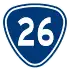 Provincial Highway 26 shield}}