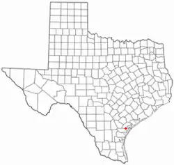 Location of Bayside, Texas