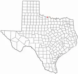 Location of Burkburnett, Texas