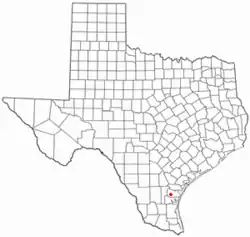 Location of Driscoll, Texas