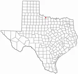 Location of Electra, Texas