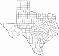 Location of Garceno, Texas