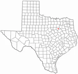 Location of Garrett, Texas