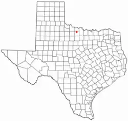 Location of Holliday, Texas