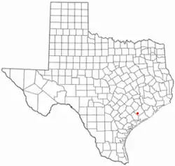 Location of Louise, Texas