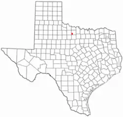 Location of Megargel, Texas