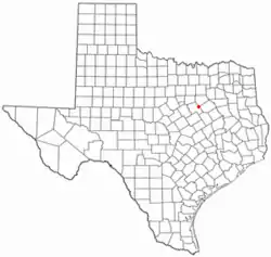 Location of Mertens, Texas