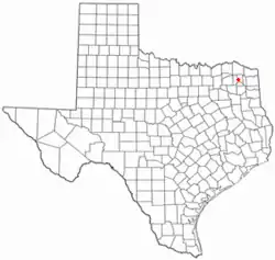 Location of Winfield, Texas