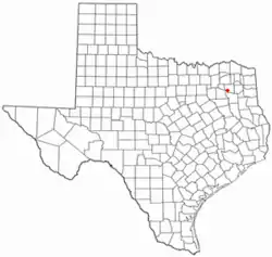 Location of Mineola, Texas