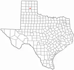 Location of Panhandle, Texas