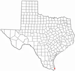 Location of Port Isabel, Texas