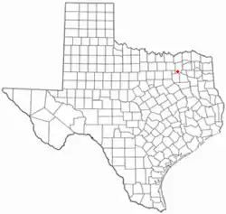 Location of Quinlan, Texas