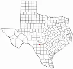 Location of Utopia, Texas