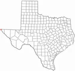 Location of Vinton, Texas