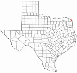 Location of Wake Village, Texas