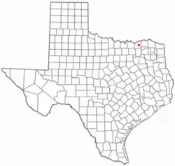 Location of Windom, Texas