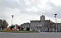 Northern side of Saat Tower and municipality building from Saat square.