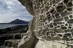 Tafoni at Elgol, Isle of Skye