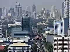 Binondo, with the Manila City Hall and the United Nations station.