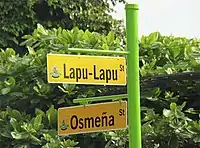 Street signs.