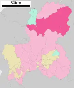 Location of Takayama