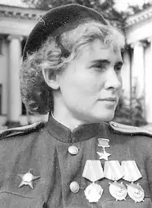 Photograph of Tamara Konstantinova, Heroine of the Soviet Union