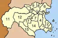 Map of districts