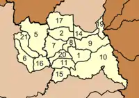 Map of districts